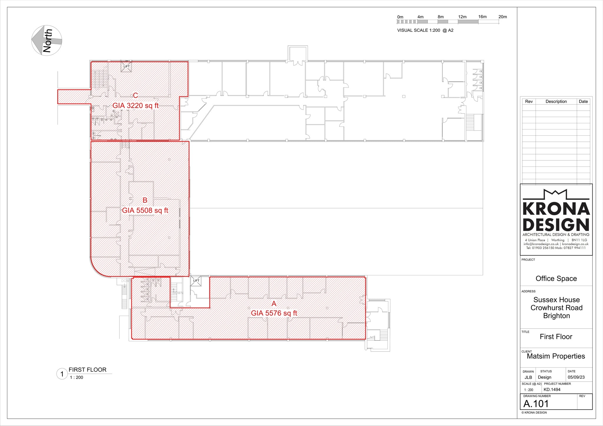 Sussex House, Crowhurst Rd, Brighton à louer Plan de site– Image 1 sur 1
