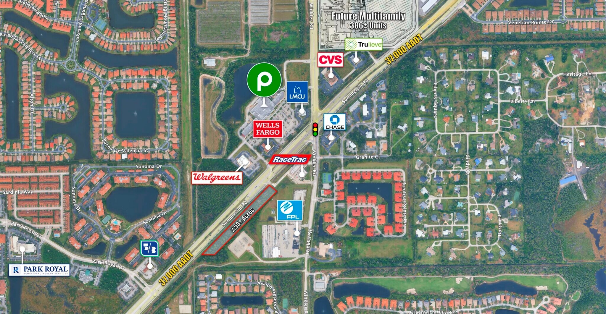 15881 Summerlin Rd, Fort Myers, FL à vendre Photo de l’immeuble– Image 1 sur 5