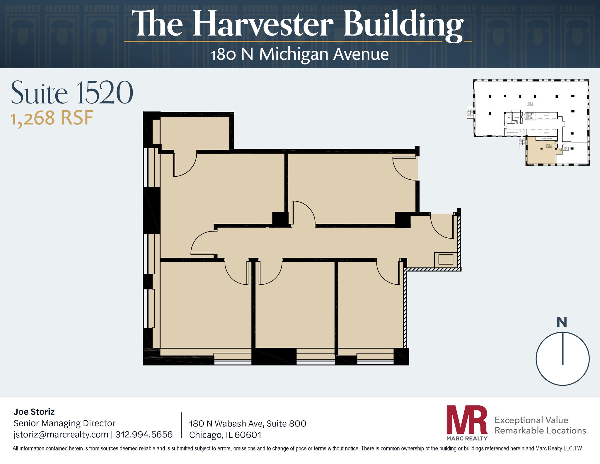 180 N Michigan Ave, Chicago, IL à louer Plan d’étage– Image 1 sur 6