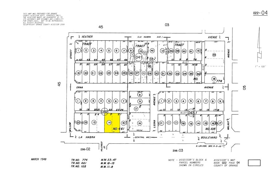 623 W La Habra Blvd, La Habra, CA à vendre - Plan cadastral – Image 3 sur 30