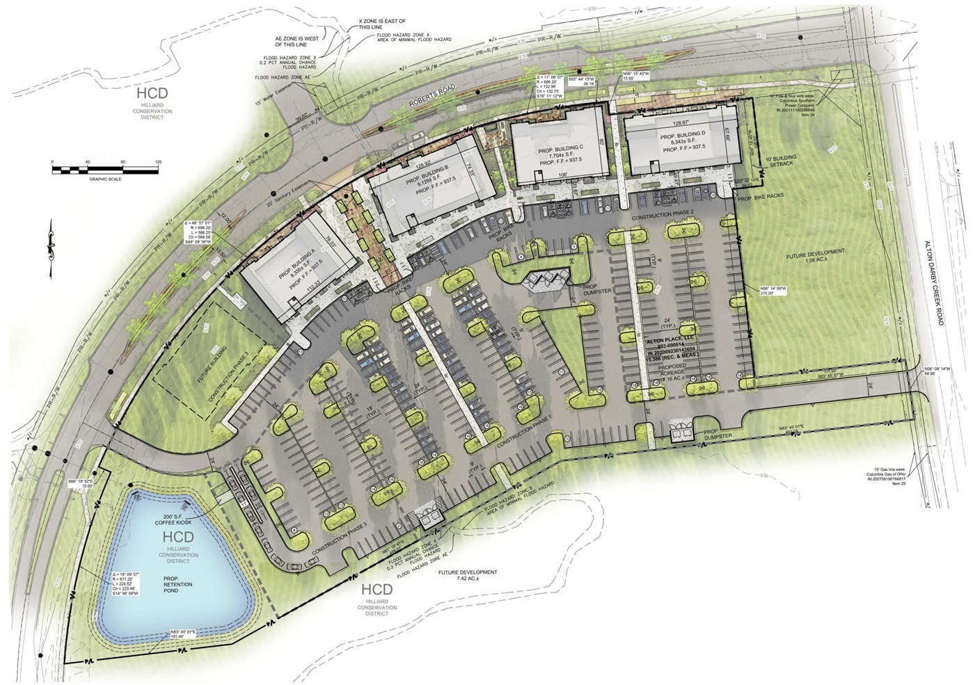 SWC of Roberts Road and Alton Darby Road, Hilliard, OH à louer Plan de site– Image 1 sur 1