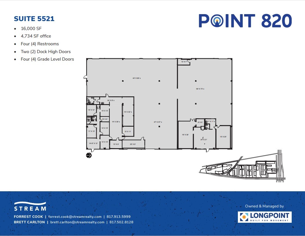 5721 E Rosedale St, Fort Worth, TX à louer Plan d’étage– Image 1 sur 1