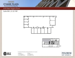 8725 W Higgins Rd, Chicago, IL à louer Plan d’étage– Image 1 sur 1