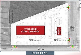 Plus de détails pour FM-1486 & Trinity Pines Drive, Montgomery, TX - Local commercial à louer