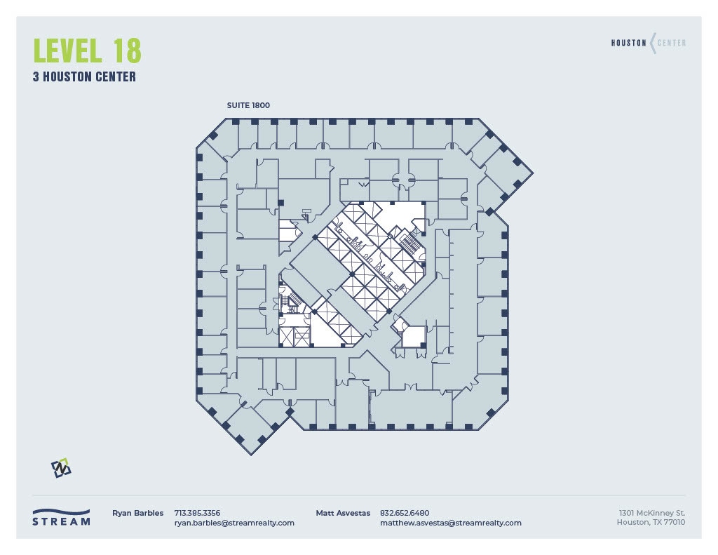1301 McKinney St, Houston, TX à louer Plan d’étage– Image 1 sur 1