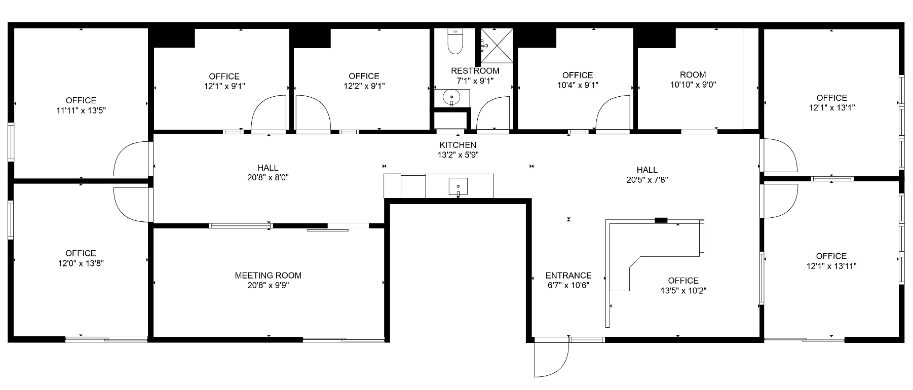 955 W Chandler Blvd, Chandler, AZ à louer Plan d’étage– Image 1 sur 3