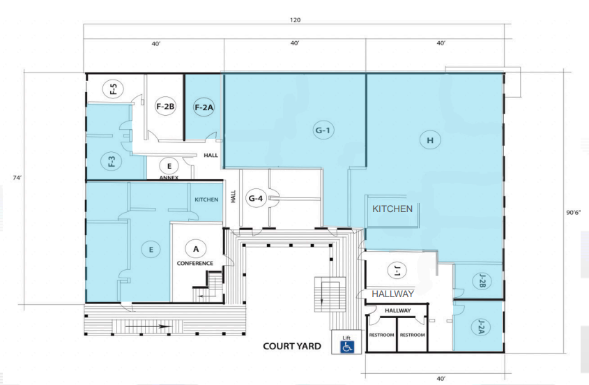 550 Main St, Placerville, CA à louer Plan d’étage– Image 1 sur 2