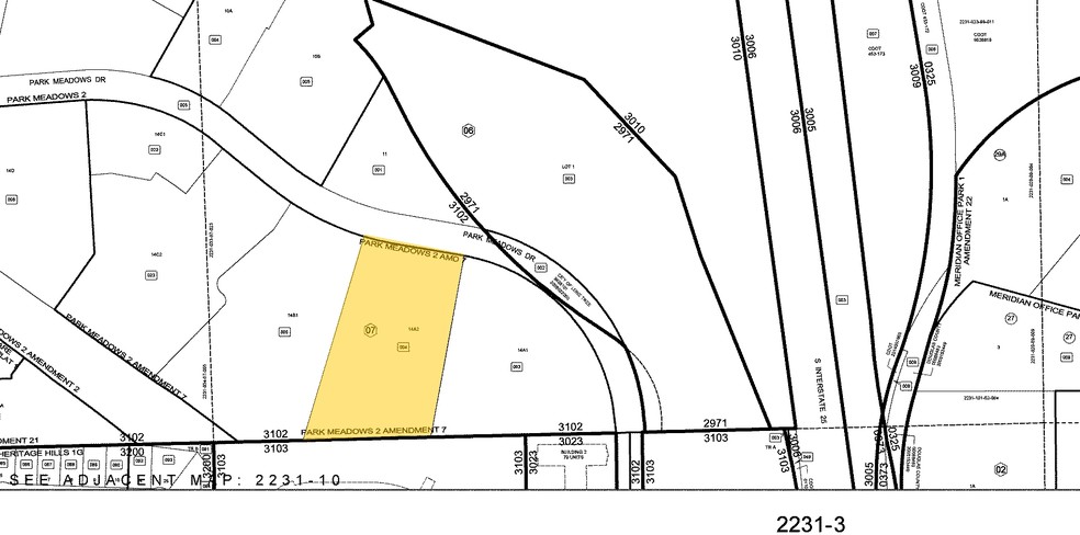 10002 Park Meadows Dr, Lone Tree, CO à louer - Plan cadastral – Image 2 sur 16