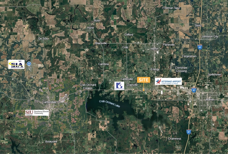 Hwy 13 & Samuel Rd, Carterville, IL à vendre - Aérien – Image 2 sur 3