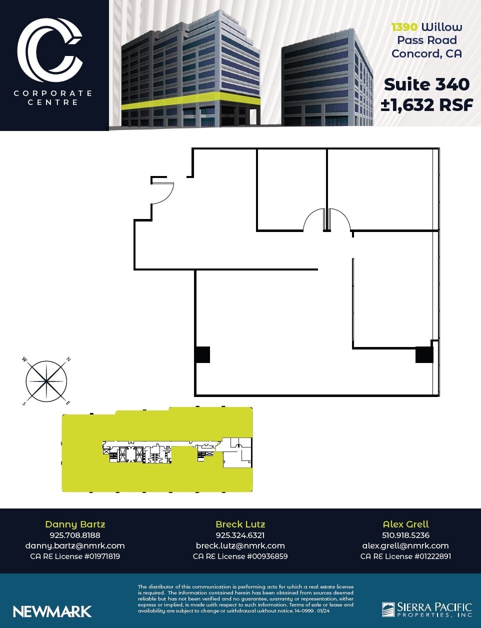 1390 Willow Pass Rd, Concord, CA à louer Plan d’étage– Image 1 sur 1