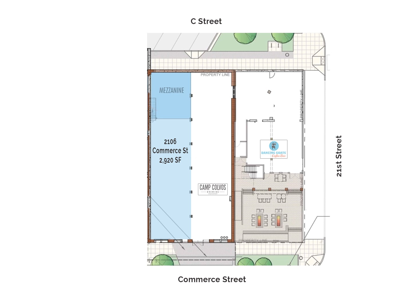2109-2115 S C St, Tacoma, WA à louer Plan d’étage– Image 1 sur 3