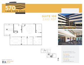 570 Lake Cook Rd, Deerfield, IL à louer Plan d’étage– Image 1 sur 1