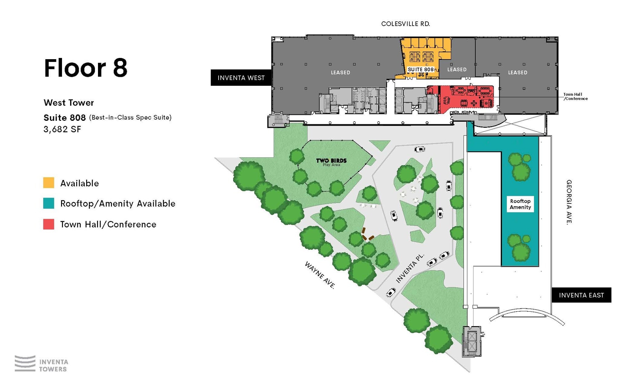 1 Inventa Pl, Silver Spring, MD à louer Plan d’étage– Image 1 sur 1