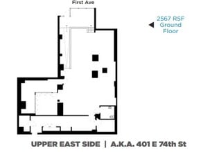 1412 1st Ave, New York, NY à louer Plan d’étage– Image 2 sur 2