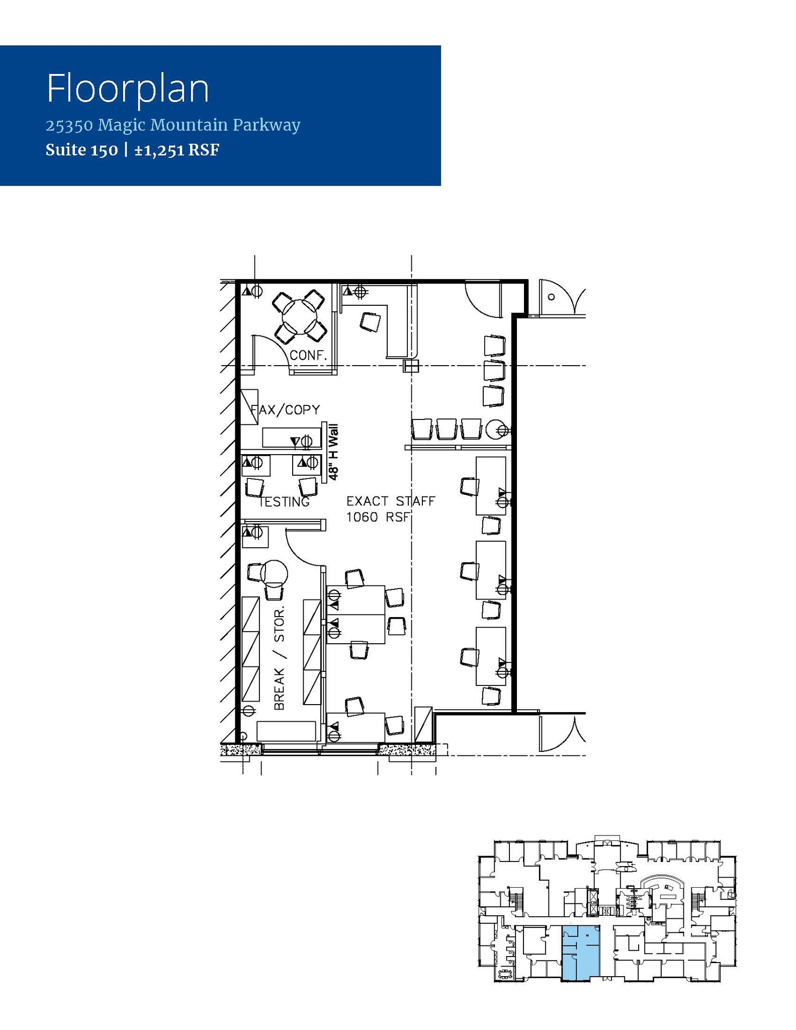25360 Magic Mountain Pkwy, Santa Clarita, CA à louer Plan d’étage– Image 1 sur 1