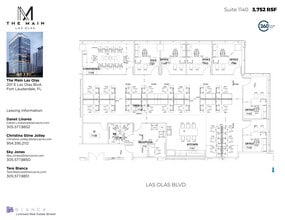 201 E Las Olas Blvd, Fort Lauderdale, FL à louer Plan d’étage– Image 1 sur 1