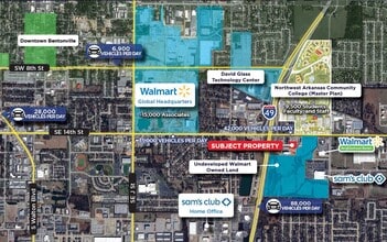 1500 SE Eagle Way, Bentonville, AR - VUE AÉRIENNE  vue de carte