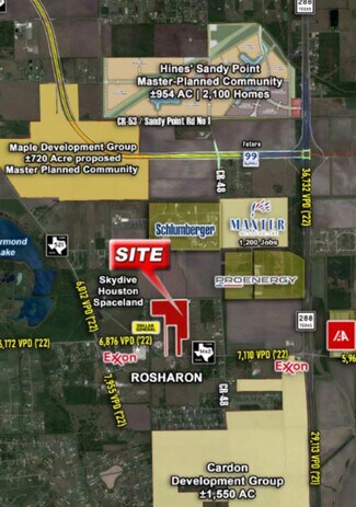 Plus de détails pour FM 1462 Farm to Market 1462, Rosharon, TX - Terrain à vendre