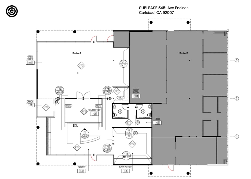 5451 Avenida Encinas, Carlsbad, CA à louer Plan d’étage– Image 1 sur 9