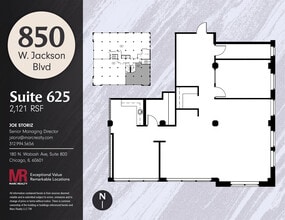 850 W Jackson Blvd, Chicago, IL à louer Plan d’étage– Image 1 sur 9