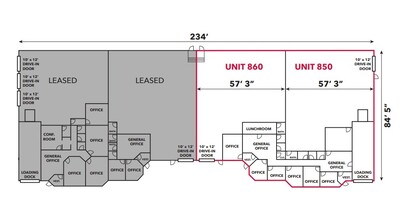 850-880 Church Rd, Elgin, IL à louer Plan d’étage– Image 1 sur 1