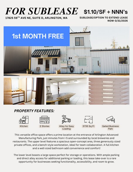 17825 59th Ave NE, Arlington, WA à louer - Photo de l’immeuble – Image 1 sur 11
