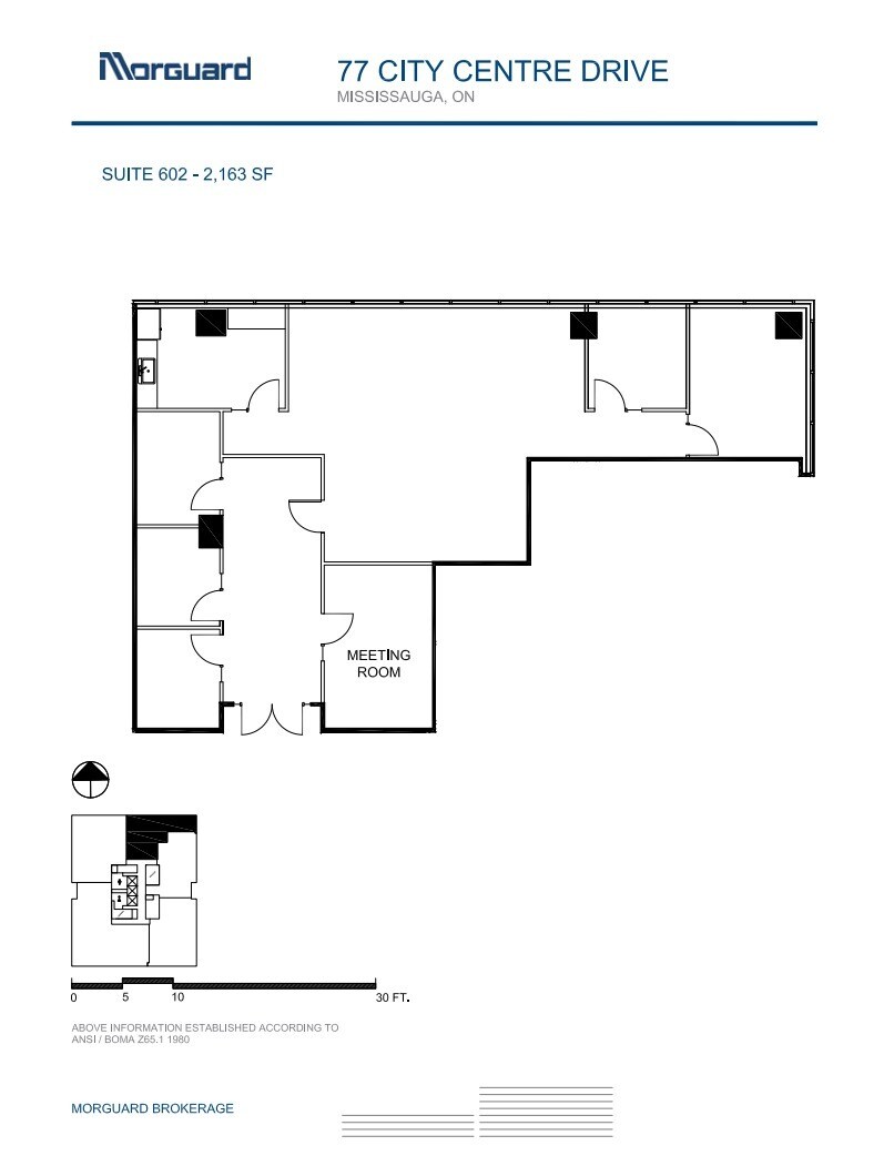 77 City Centre Dr, Mississauga, ON à louer Plan d’étage– Image 1 sur 1