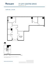77 City Centre Dr, Mississauga, ON à louer Plan d’étage– Image 1 sur 1