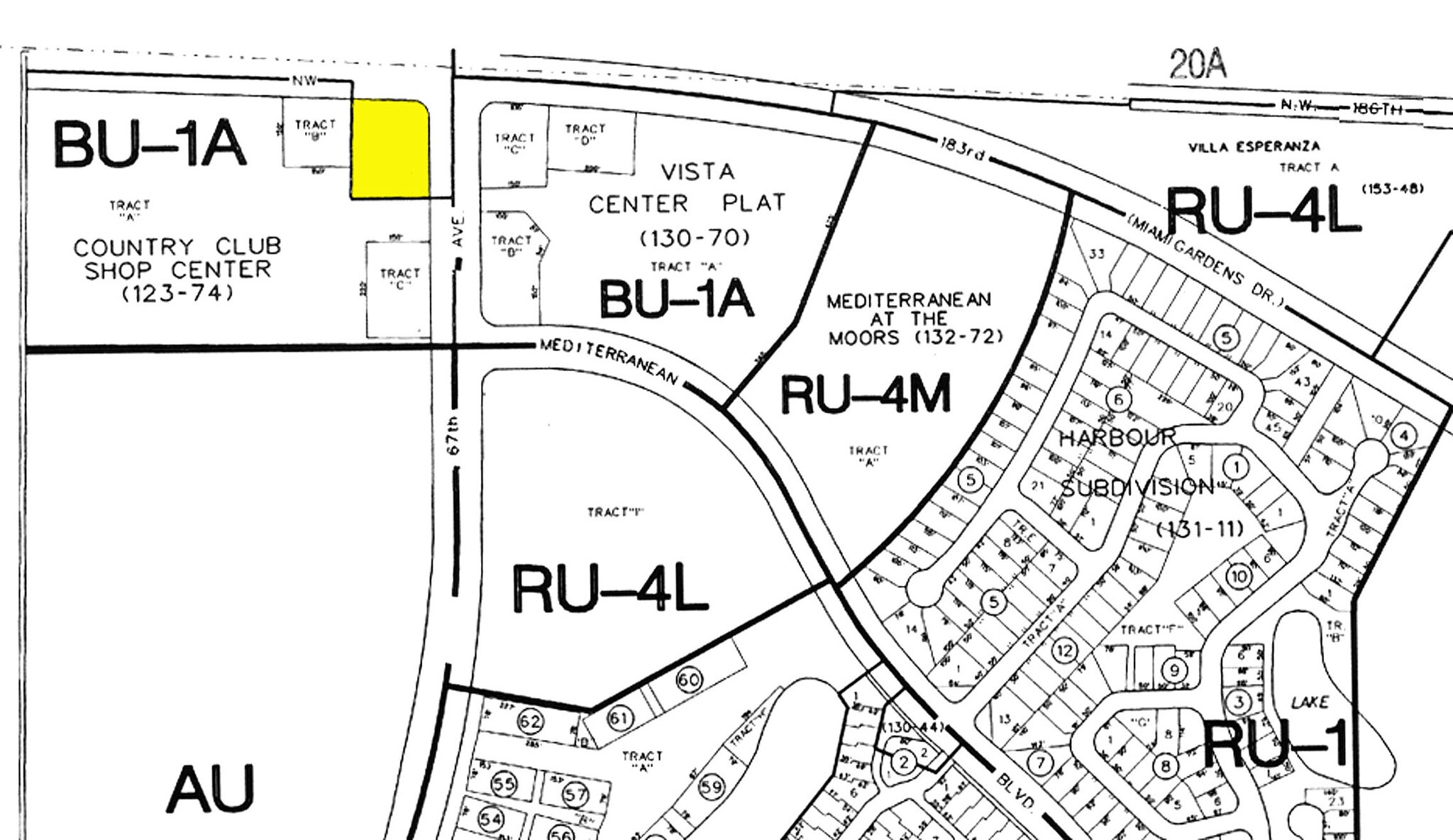 18590 NW 67th Ave, Miami Lakes, FL à louer Plan cadastral– Image 1 sur 2