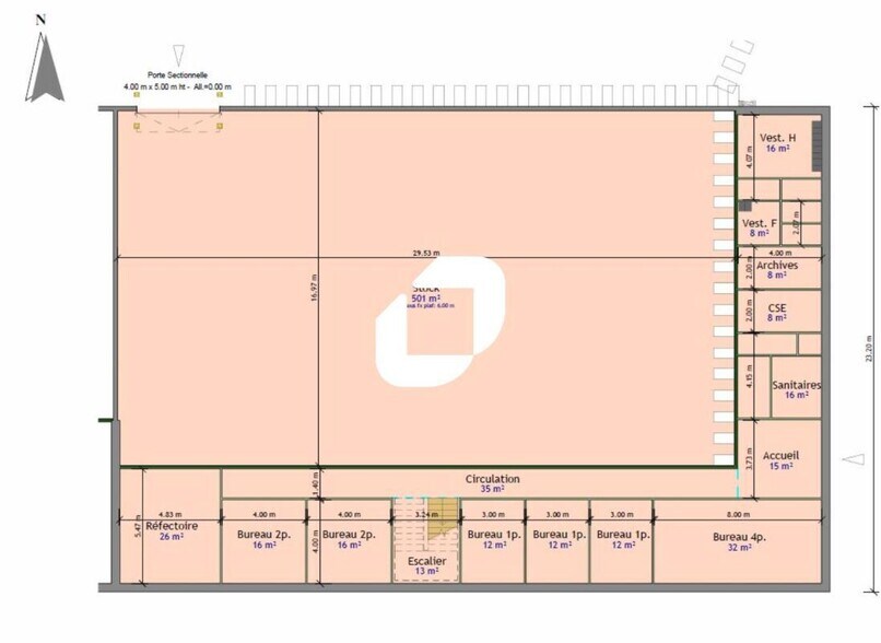 Local d’activités dans Trignac à louer - Plan d’étage – Image 2 sur 10