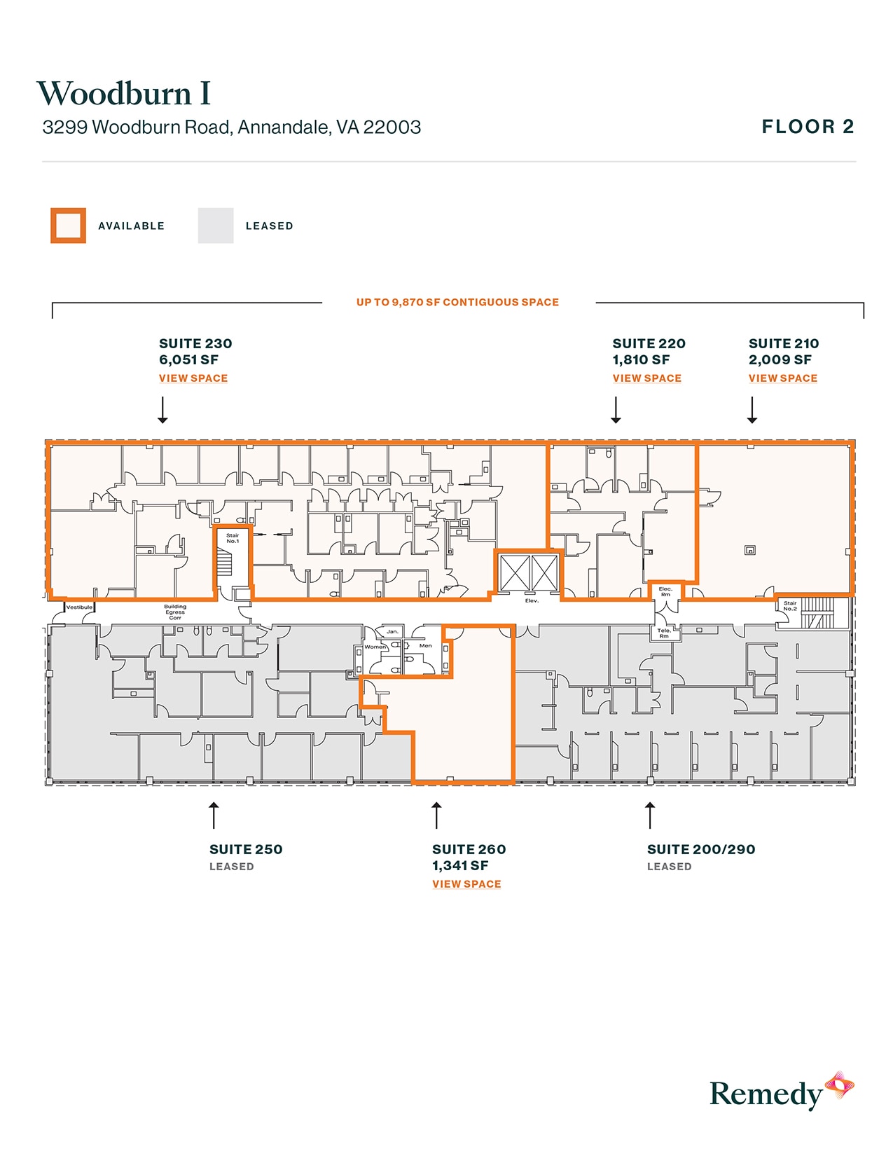 3299 Woodburn Rd, Annandale, VA à louer Plan d’étage– Image 1 sur 1