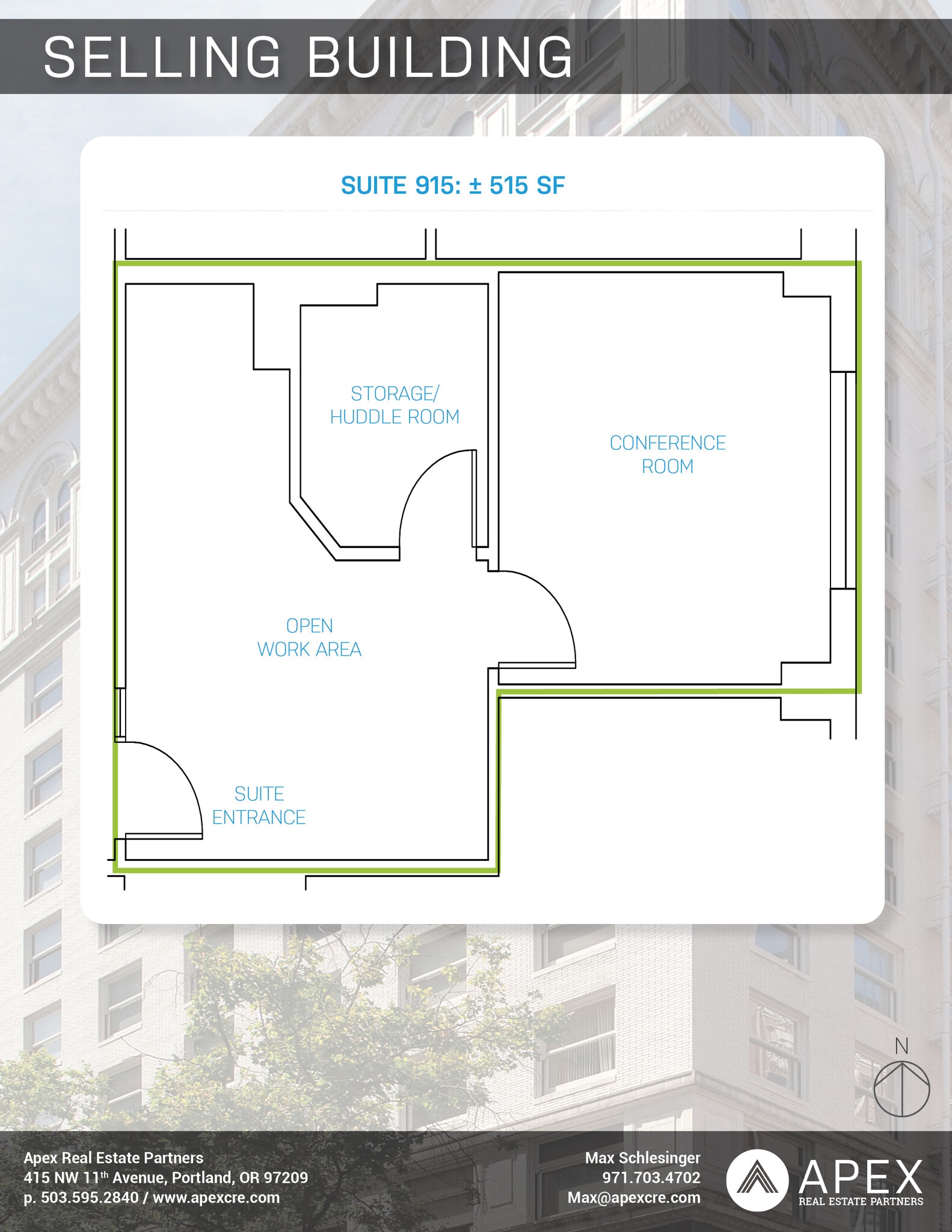 610 SW Alder St, Portland, OR à louer Plan d’étage– Image 1 sur 1