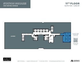 1100 Wayne Ave, Silver Spring, MD à louer Plan d’étage– Image 2 sur 2