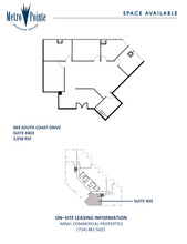 949 S Coast Dr, Costa Mesa, CA à louer Plan d’étage– Image 1 sur 1