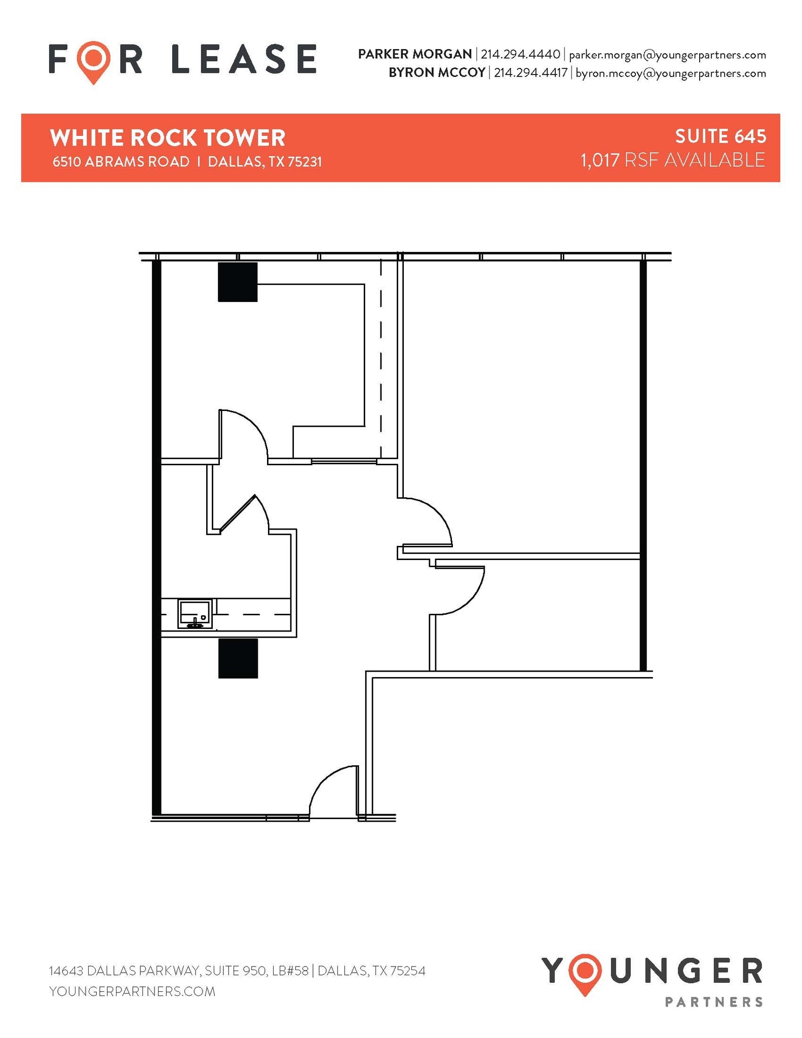 6510 Abrams Rd, Dallas, TX à louer Plan d’étage– Image 1 sur 1