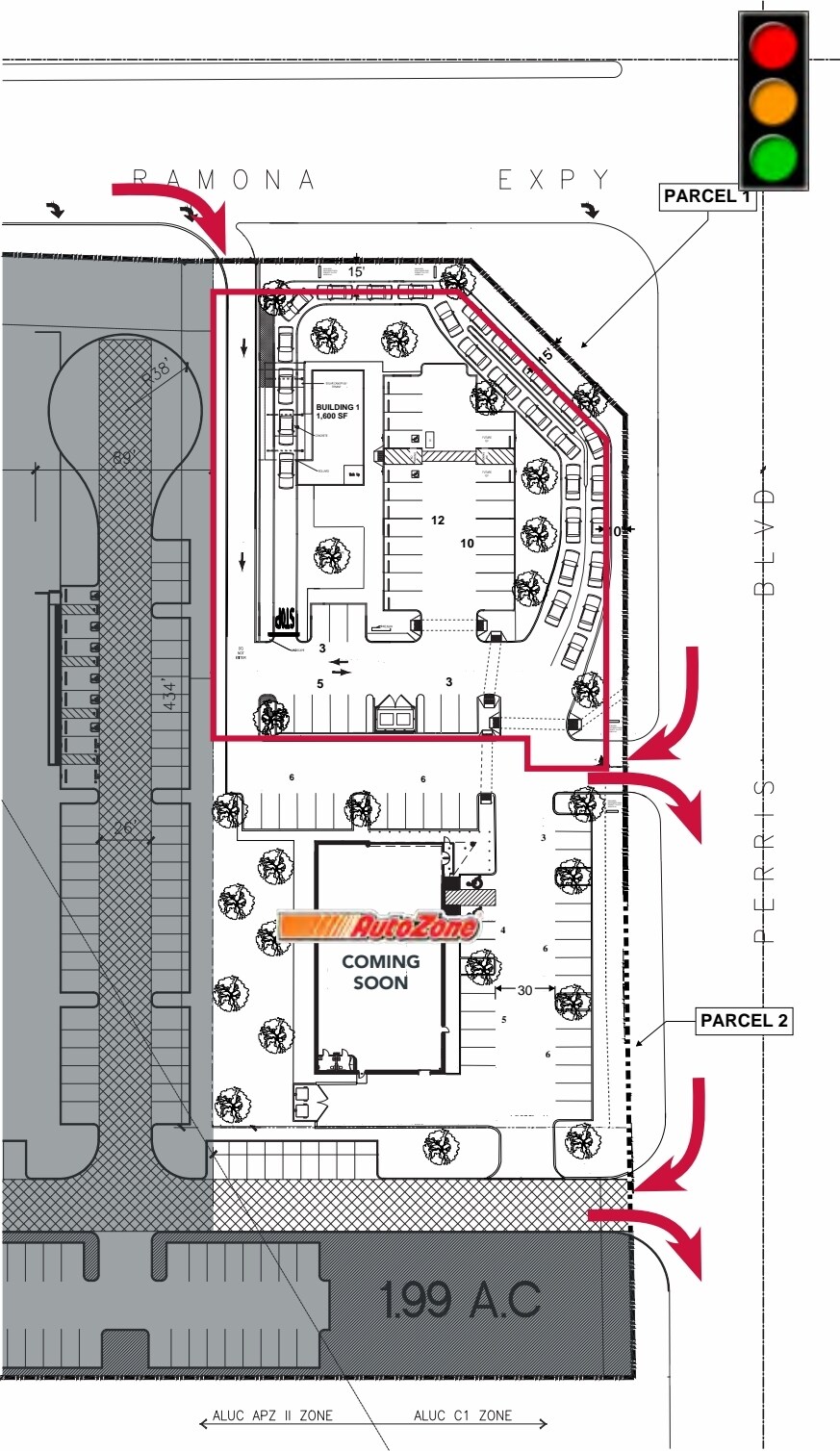 SWC Ramona Expressway & N Perris Blvd., Perris, CA à louer Plan de site– Image 1 sur 4