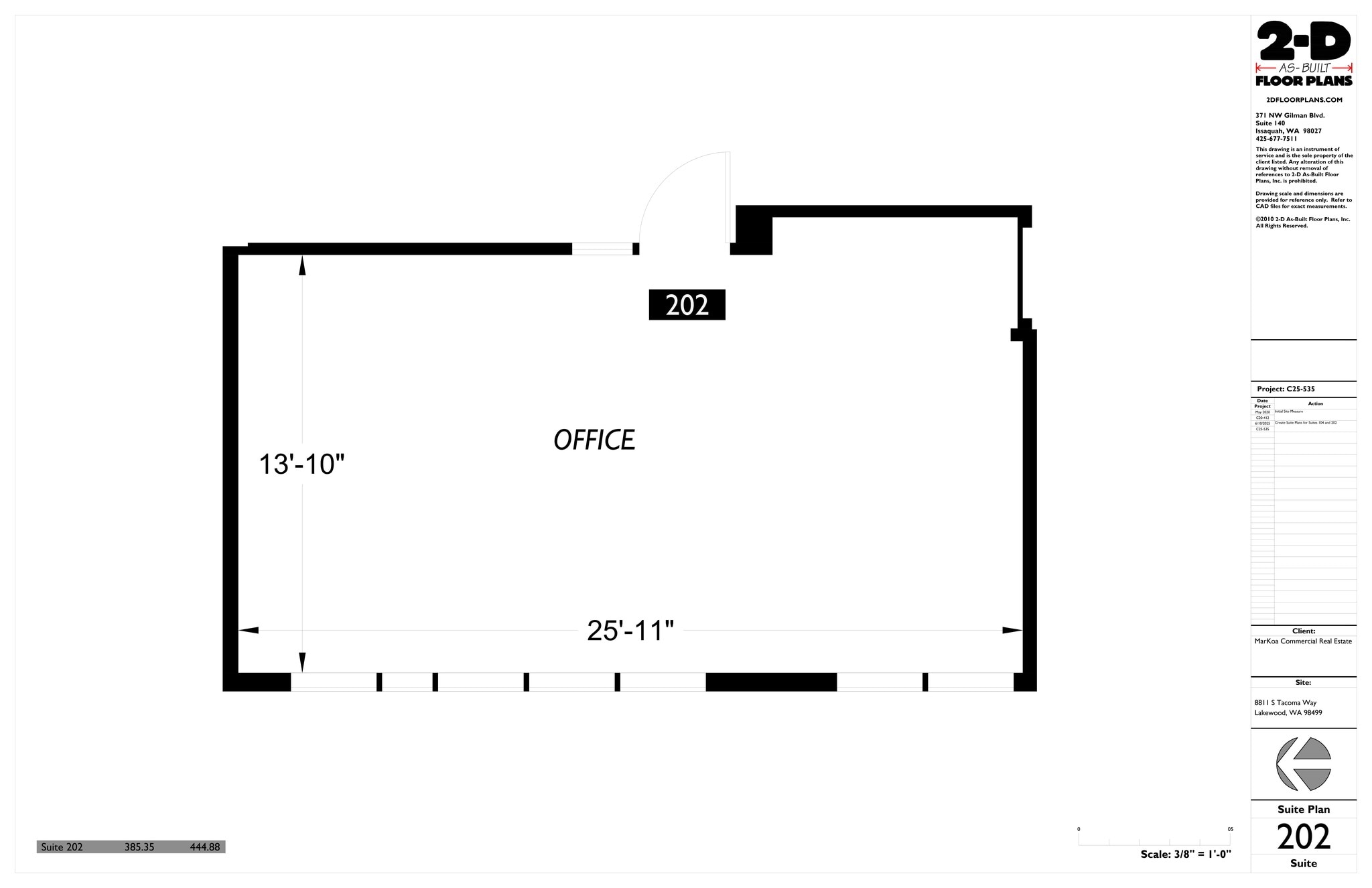 8811 S Tacoma Way, Tacoma, WA à louer Plan de site– Image 1 sur 1