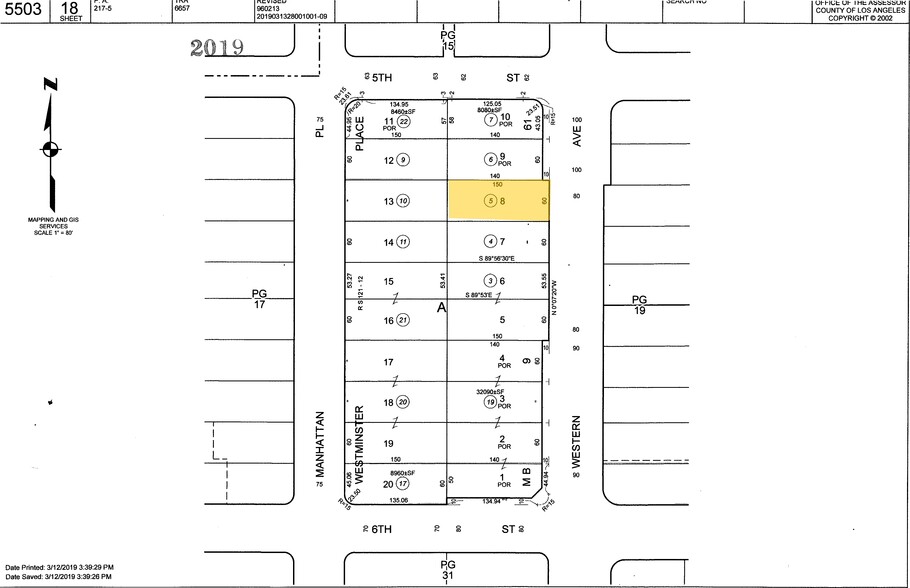 511 S Western Ave, Los Angeles, CA à louer - Plan cadastral – Image 3 sur 3