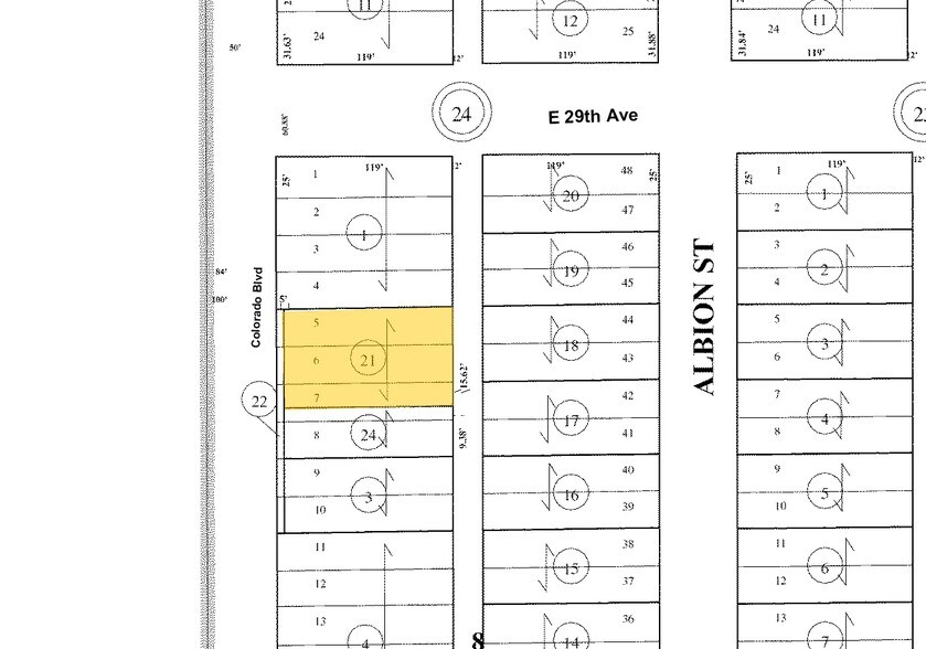 2870-2878 N Colorado Blvd, Denver, CO à vendre - Plan cadastral – Image 2 sur 16