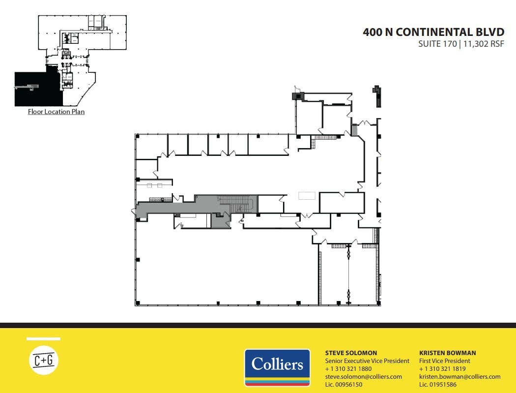 300 Continental Blvd, El Segundo, CA à louer Plan d’étage– Image 1 sur 1
