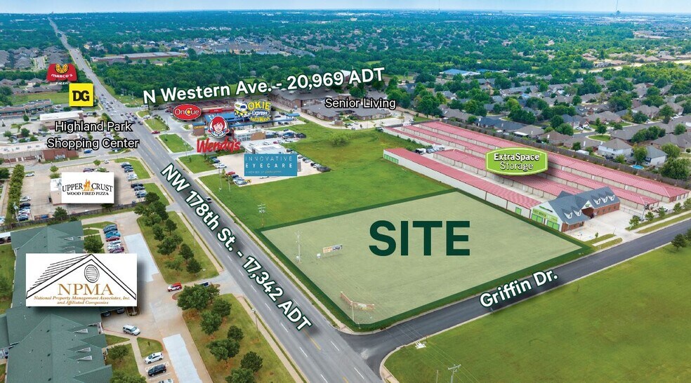 NW 178th & Western Ave, Edmond, OK à vendre - Photo principale – Image 1 sur 2