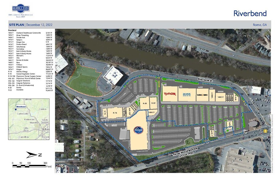 1476 Turner McCall Blvd SW, Rome, GA à louer - Plan de site – Image 3 sur 3