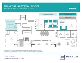 433 Central Ave, Saint Petersburg, FL à louer Plan d’étage– Image 2 sur 3