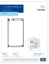 17 S Briar Hollow Ln, Houston, TX à louer Plan d’étage– Image 1 sur 1