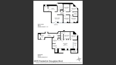 297 W 112th St, New York, NY à louer Plan d’étage– Image 2 sur 2
