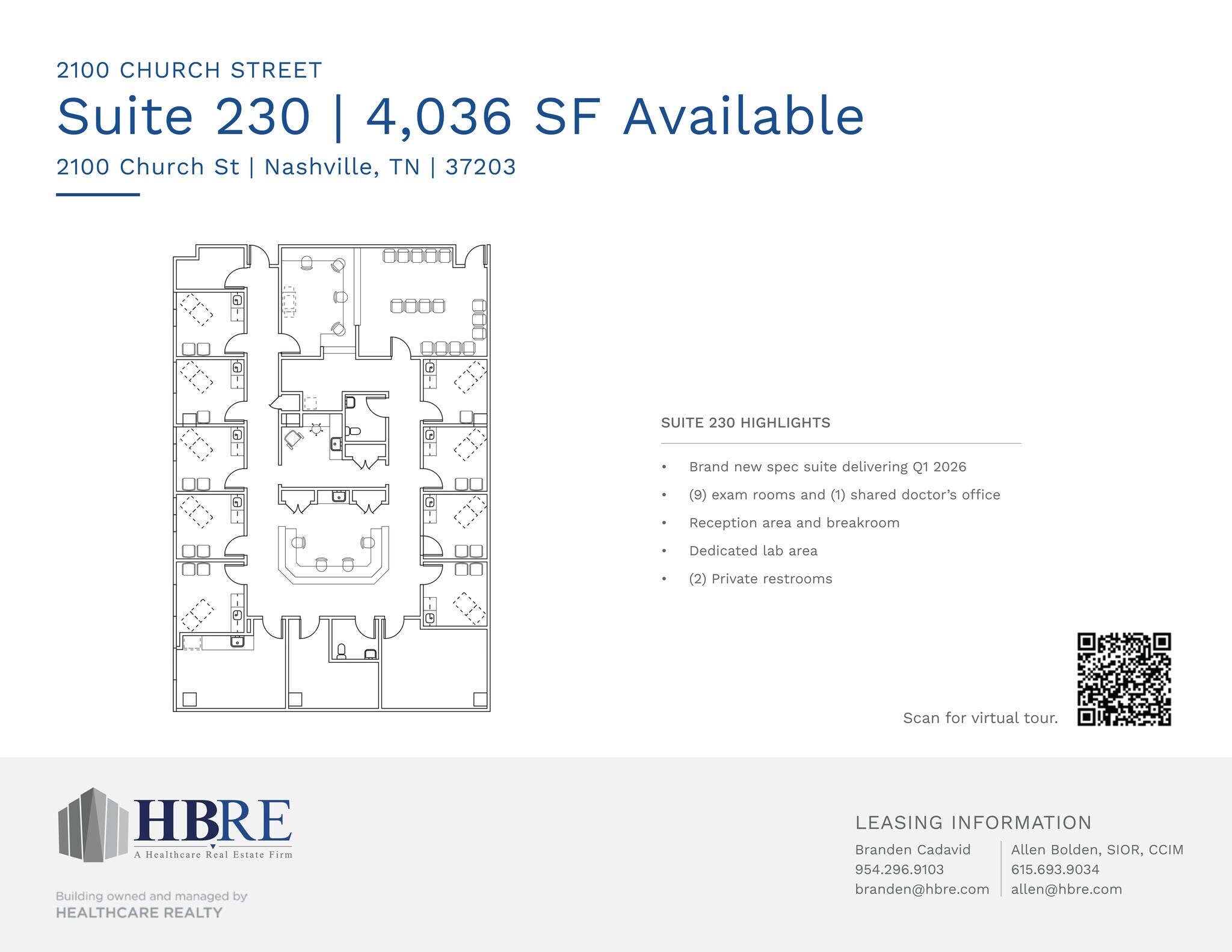 2100 Church St, Nashville, TN à louer Plan de site– Image 1 sur 1