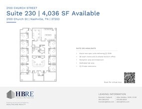 2100 Church St, Nashville, TN à louer Plan de site– Image 1 sur 1