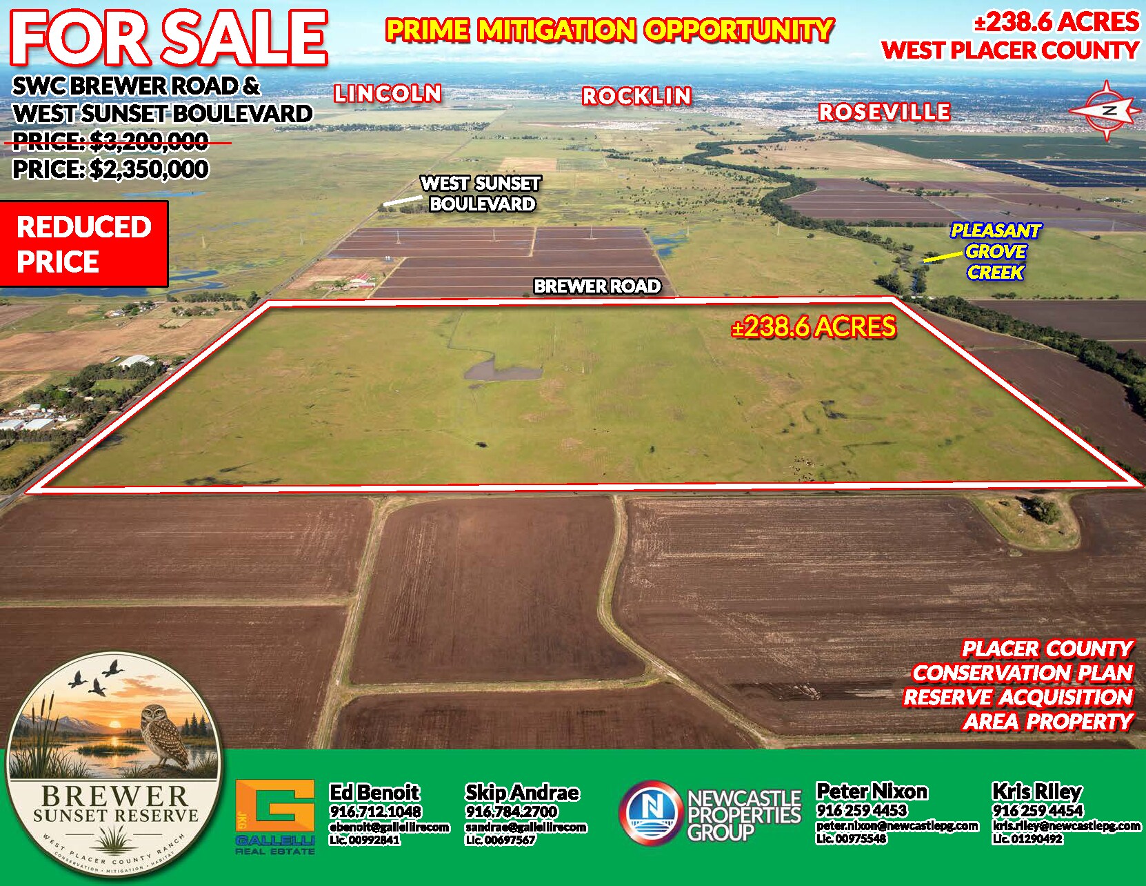 SWC Brewer Road & West Sunset Boulevard, Pleasant Grove, CA à vendre Photo de l’immeuble– Image 1 sur 2