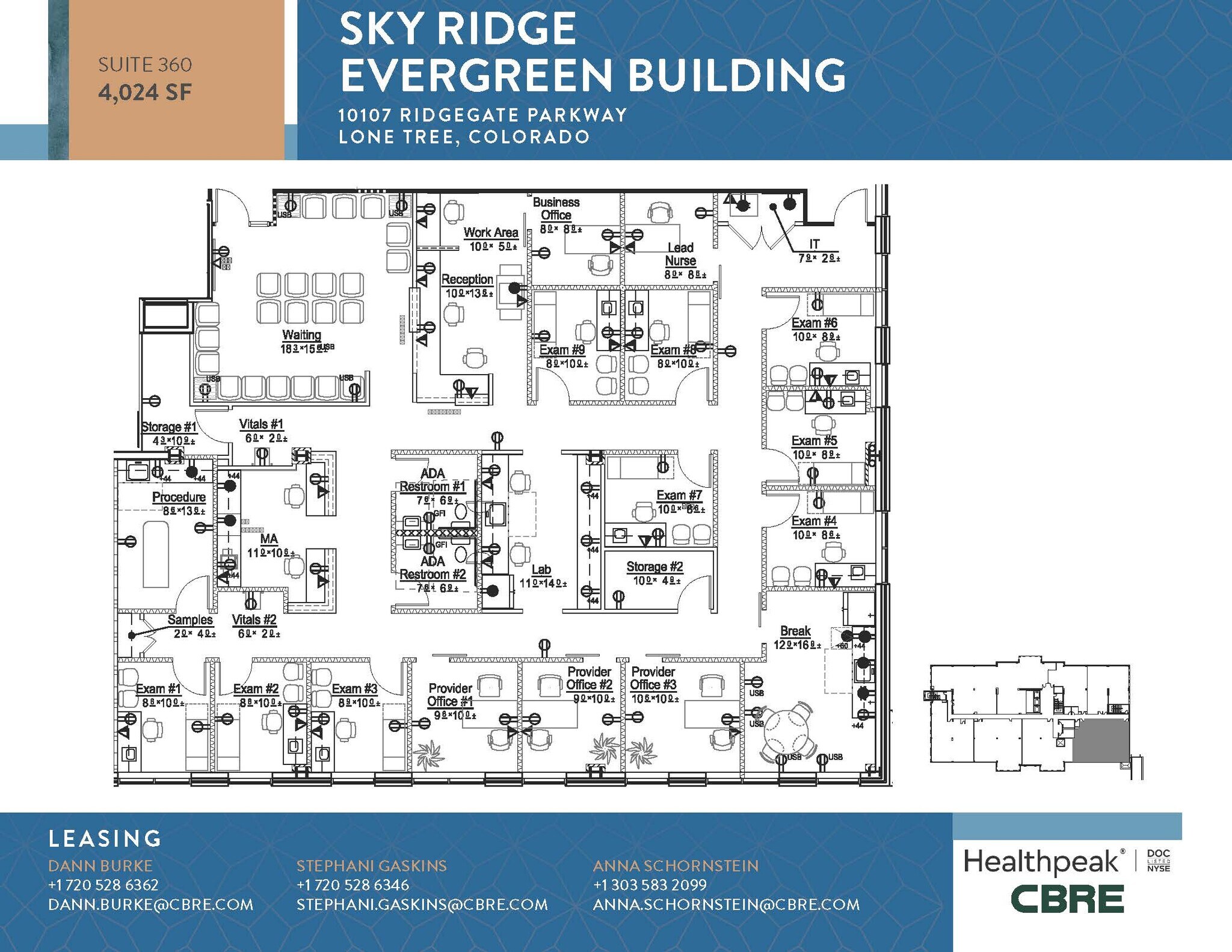 10535 Park Meadows Blvd, Lone Tree, CO à louer Plan d’étage– Image 1 sur 1
