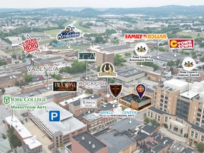 9 E Philadelphia St, York, PA - Vue aérienne  vue de carte